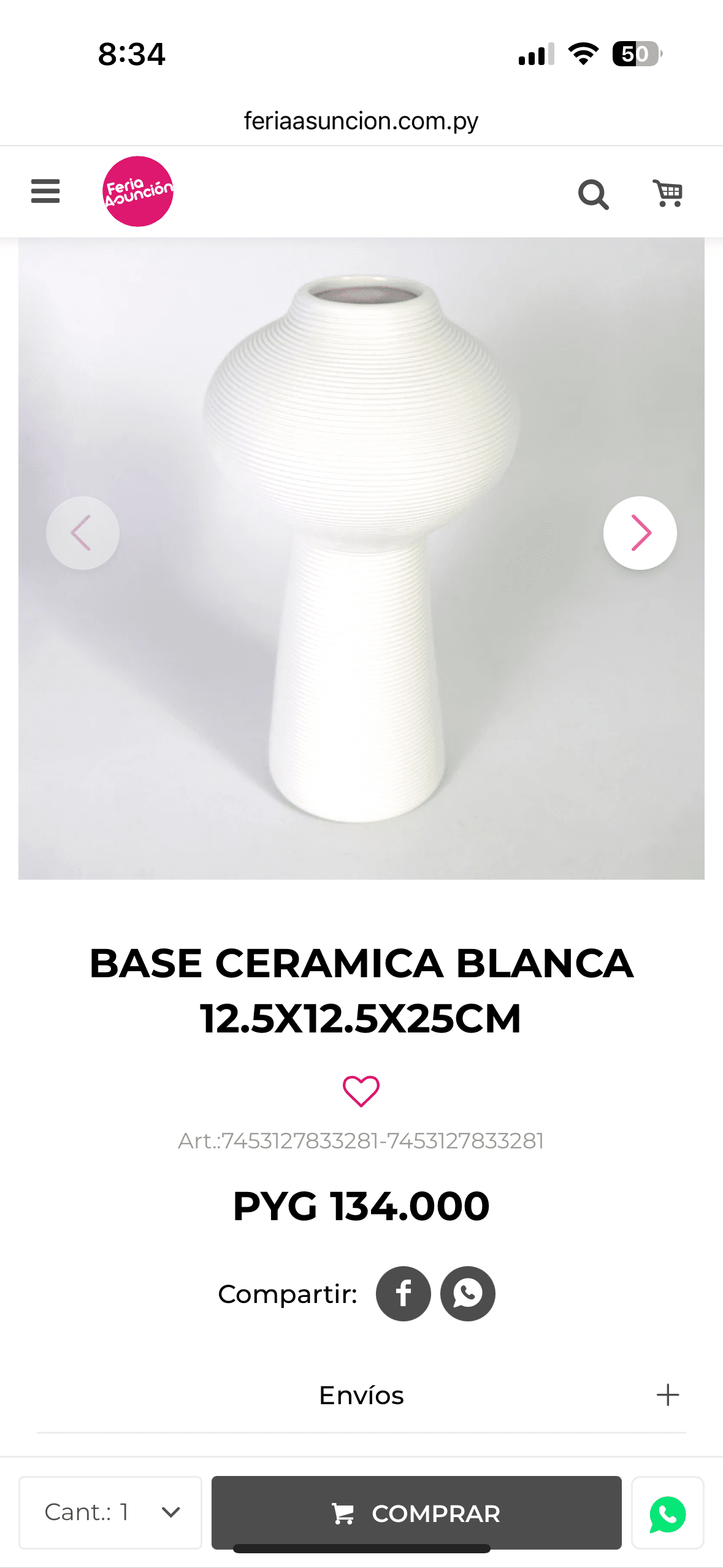 Florero pequeño